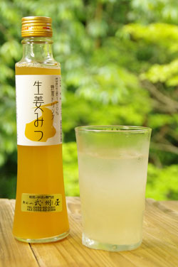 こだわりハチミツと生姜のジュース
